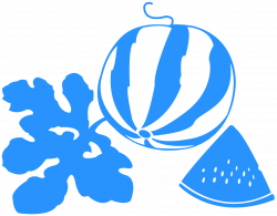 Watermelon silhouette - Free Vector Silhouettes | Creazilla