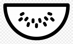 Watermelon Clipart Silhouette - Watermelon Clip Art - Png Download ...