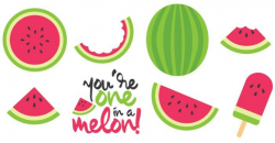 Watermelon Cut Files + Clip Art - Freebie Friday - Hey, Let\'s Make Stuff