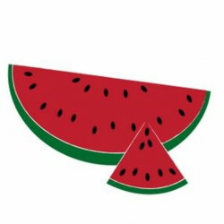 Summer clip art | Watermelon Clipart Image: A sliced summer ...
