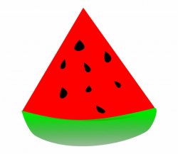 Food Fruit Red Sandia Sweet Watermelon - Watermelon Triangle Clip ...