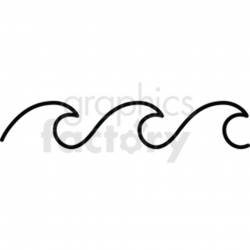 black and white waves icon clipart. Royalty-free clipart # 409244
