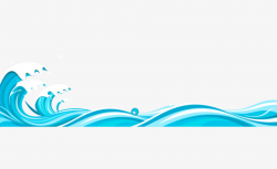 Blue Fresh Wave Border Texture, Wave Clipart, Blue, Fresh PNG ...