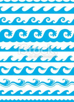 seamless ocean wave pattern | Her Sanctuary | Ocean wave drawing ...