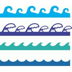 Silhouette Design Store - View Design #74791: waves borders set ...