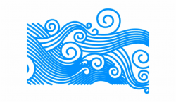 Wave Clipart Curly - Ocean Waves Transparent Background Free PNG ...