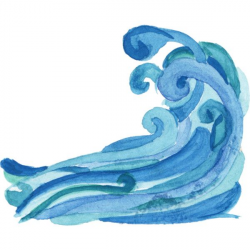 ocean wave watercolor brush stroke ❤ liked on Polyvore featuring ...