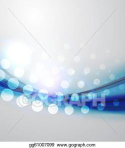 Vector Art - Blue abstract waves. EPS clipart gg61007099 ...
