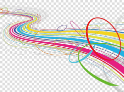 Multicolored wave line , Line Euclidean , Science and ...