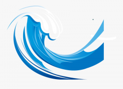 Waves Clipart Png - Blue Wave Png Vector , Free Transparent ...