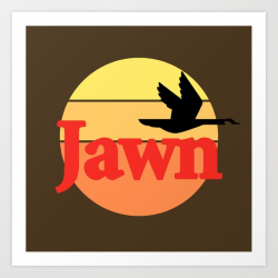 Wawa Jawn Art Print by pussycattees