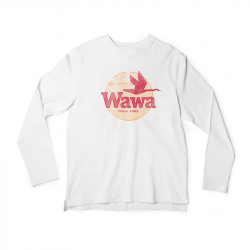 Wawa Vintage Logo Long Sleeve White T-Shirt
