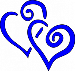 Blue Hearts Wedding Clipart - Clip Art Library