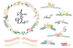 Floral Wedding Clipart - Clip Art Library