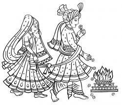 Hindu wedding clipart clipartxtras 0 indian marriage jpeg - Clipartix