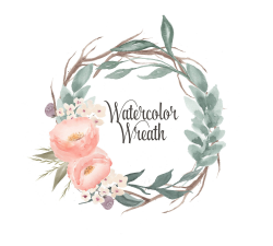 Watercolor Wreath Clipart, Floral frames, Borders, Wedding clipart ...