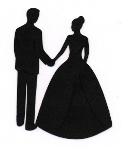 Wedding clipart image bride and groom dancing silhouette - Clip Art ...