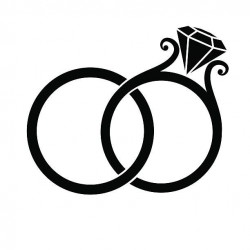 Entwined Wedding Rings Clipart