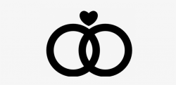 Vector Clipart Wedding Ring - Wedding Rings Silhouette Png - Free ...