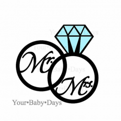WEDDING RINGS svg files - digital files - circut - cuttables - clip ...