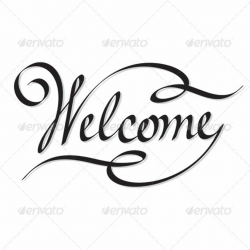 Welcome Hand Lettering - Decorative Symbols Decorative ...