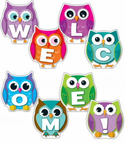 Colorful Owl Welcome Bulletin Board Set | Class1 | Owl ...