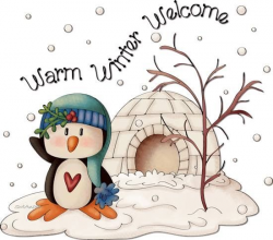 Winter - Warm Winter Welcome | Christmas paintings, Clip art ...