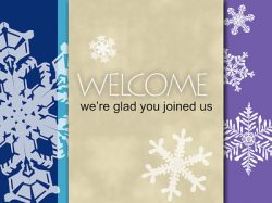 Image: Welcome | PowerPoint Themes - Snowflakes | Christart.com