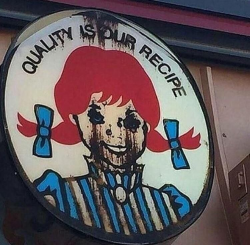 Seems like Wendys is having a transition to the Underworld ...