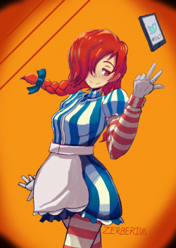 Smug Wendy Fanart by Zerberius | Smug Wendy\'s | Know Your Meme