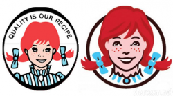 Does the Wendy\'s logo contain a subliminal message