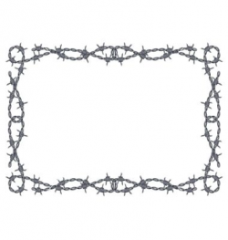 barbed wire Images Clip Art | Barbed wire frame vector ...