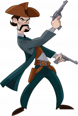 Wild West Cowboy cartoon vector clipart image - Free stock ...