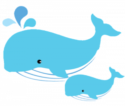 Mom and baby whale clipart | Whales | Whale, Baby whale, Clip art