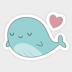 Kawaii Cute Blue Whale
