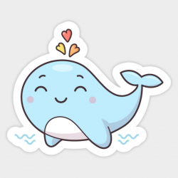 Cute Kawaii Whale