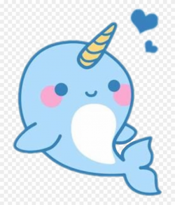 cute #whale #kawaii#freetoedit - Narwhals Cute Clipart (#4911512 ...