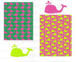 Printable Preppy Paper Preppy Alligator Whale Palm Tree Clip Art Digital  Paper Printable Clipart - Instant Download