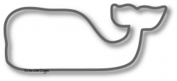 One oak designs preppy whale outline jpg - Clipartix