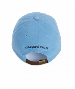 Whale Logo Leather Strap Baseball Hat