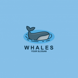 Whale logo design Vector | Premium Download