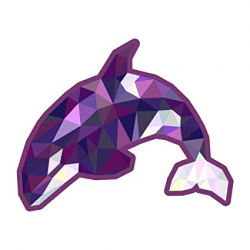 Amazon.com: Dark Spark Decals Low Poly Geometric Orca Whale ...