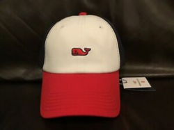 Details about Vineyard Vines For Target Adults Baseball Hat White Blue Red  Whale
