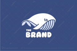 Exclusive Logo 169448, Simple Whale Logo