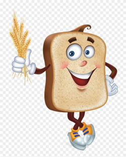 Grain Clipart Dietary Fibre - Whole Wheat Bread Cartoon - Png ...