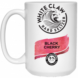 White Claw Hard Seltzer Black Cherry Mug, Travel Mug