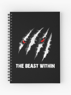 The Howling - Claw Marks/Red Wolf Eyes (White) | Spiral Notebook