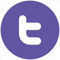 IconsETC » Flat circle white on purple broccolidry twitter icon