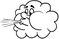 Free Cartoon Cloud Blowing Wind, Download Free Clip Art ...