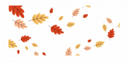 Clip Art Leaves Blowing In Wind - Hojas En El Viento Png ...
